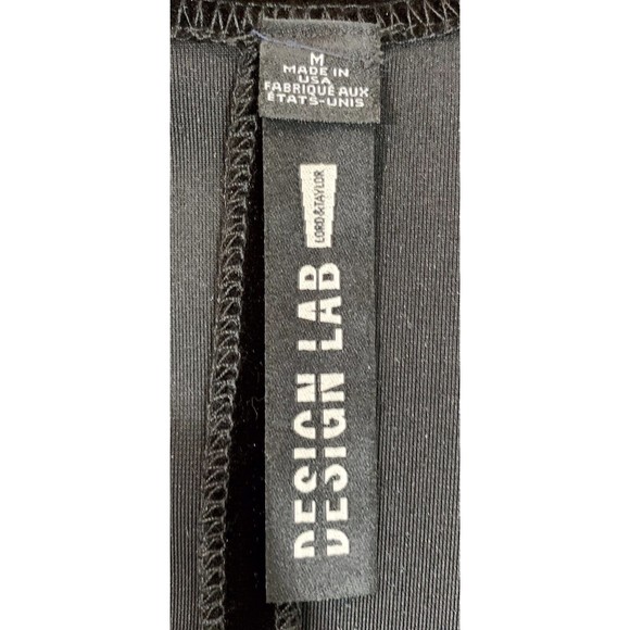 Women’s Design Lab Lord & Taylor Women Black Velvet Bodysuit Short Sleeve XSmall - Picture 3 of 5